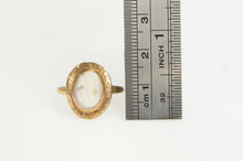 Load image into Gallery viewer, 10K Victorian Carved High Relief Shell Cameo Ring Rose Gold