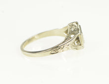 Load image into Gallery viewer, 18K Art Deco 4.8mm Engagement Setting Ring White Gold