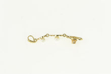 Load image into Gallery viewer, 14K Victorian Pearl Diamond Tiered Circle Pendant Yellow Gold