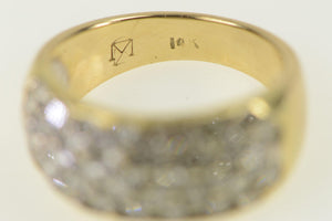 14K 1.00 Ctw Pave Diamond Vintage Band Ring Yellow Gold