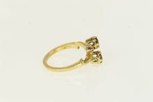 Load image into Gallery viewer, 14K Ornate Garnet Vintage Scroll Swirl Ring Yellow Gold