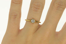 Load image into Gallery viewer, 14K 40&#39;s Diamond Promise Engagement Ring Yellow Gold