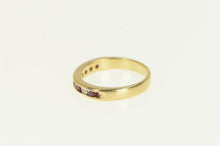 Load image into Gallery viewer, 14K Ruby Diamond Classic Wedding Band Ring Yellow Gold