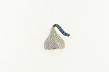 Load image into Gallery viewer, 14K 1.33 Ctw Pave Diamond Hershey Kiss Charm/Pendant White Gold