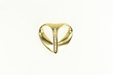 Load image into Gallery viewer, 14K Diamond Loop Heart Love Symbol Pendant Yellow Gold