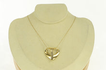 Load image into Gallery viewer, 14K Diamond Loop Heart Love Symbol Pendant Yellow Gold