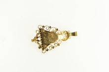 Load image into Gallery viewer, 14K 1850&#39;s Virgin Mary Diamond Antique Pendant Yellow Gold