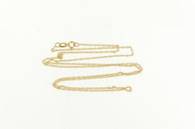 Load image into Gallery viewer, 14K 0.5mm Rolling Cable Twist Fancy Chain Necklace 18&quot; Yellow Gold