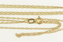 Load image into Gallery viewer, 14K 0.5mm Rolling Cable Twist Fancy Chain Necklace 18&quot; Yellow Gold