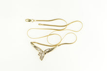 Load image into Gallery viewer, 14K 0.50 Ctw Baguette Diamond Chevron Necklace 17.25&quot;: Yellow Gold