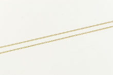 Load image into Gallery viewer, 14K 0.6mm Rolling Woven Twist Link Chain Necklace 18&quot; Yellow Gold
