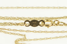 Load image into Gallery viewer, 14K 0.6mm Rolling Woven Twist Link Chain Necklace 18&quot; Yellow Gold