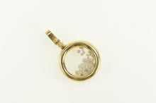 Load image into Gallery viewer, 14K 0.50 Ctw Diamond Filled Capsule Round Charm/Pendant Yellow Gold