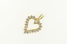 Load image into Gallery viewer, 14K 1.50 Ctw Diamond Heart Vintage Love Pendant Yellow Gold