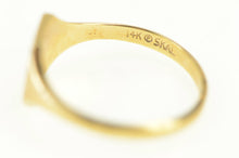 Load image into Gallery viewer, 14K Diamond Squared Monogram Signet Ring Yellow Gold
