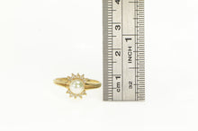 Load image into Gallery viewer, 14K Vintage Pearl Diamond Halo Statement Ring Yellow Gold