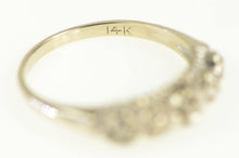 Load image into Gallery viewer, 14K 1950&#39;s Diamond Vintage Wedding Band Ring White Gold