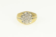 Load image into Gallery viewer, 14K 1960&#39;s Diamond Cluster Statement Ring Yellow Gold
