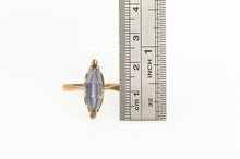 Load image into Gallery viewer, 14K 1950&#39;s Marquise Amethyst Vintage Navette Ring Yellow Gold
