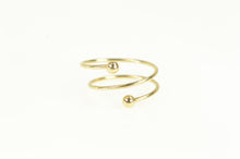 Load image into Gallery viewer, 14K Ball Design Spiral Wrap Twist Vintage Ring Yellow Gold