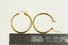 Load image into Gallery viewer, 14K 30mm Vintage Classic Fashion Hoop Earrings Yellow Gold