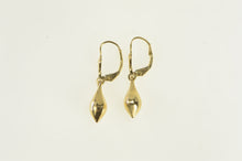 Load image into Gallery viewer, 14K Puffy Tear Drop Vintage Dangle Earrings Yellow Gold