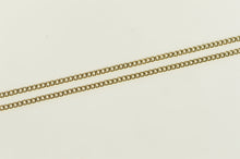 Load image into Gallery viewer, 14K 1.4mm Curb Link Vintage Classic Chain Necklace 19.25&quot; Yellow Gold