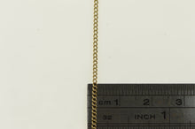 Load image into Gallery viewer, 14K 1.4mm Curb Link Vintage Classic Chain Necklace 19.25&quot; Yellow Gold