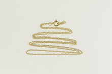 Load image into Gallery viewer, 14K 0.9mm Rolling Woven Link Fancy Chain Necklace 18.75&quot; Yellow Gold