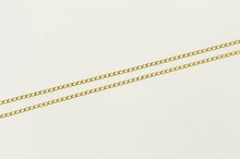 Load image into Gallery viewer, 14K 1.0mm Curb Chain Classic Link Necklace 17.75&quot; Yellow Gold