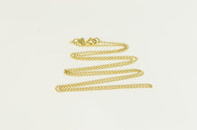 Load image into Gallery viewer, 14K 1.0mm Curb Chain Classic Link Necklace 17.75&quot; Yellow Gold