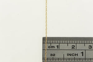14K 0.8mm Rolling Cable Chain Spiral Link Necklace 18.25" Yellow Gold
