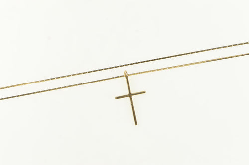 14K Christian Faith Cross Symbol Chain Necklace 19.5