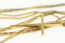 Load image into Gallery viewer, 14K Christian Faith Cross Symbol Chain Necklace 19.5&quot; Yellow Gold