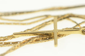 14K Christian Faith Cross Symbol Chain Necklace 19.5" Yellow Gold