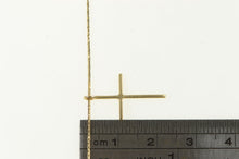Load image into Gallery viewer, 14K Christian Faith Cross Symbol Chain Necklace 19.5&quot; Yellow Gold