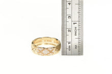 Load image into Gallery viewer, 18K Chanel Coco Crush Diamond Checkered Ring Yellow Gold