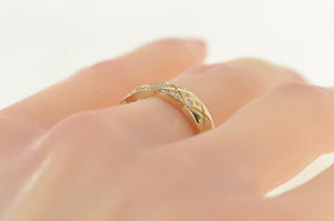 18K Chanel Coco Crush Diamond Checkered Ring Yellow Gold