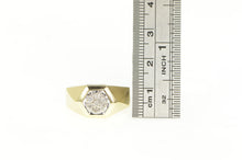 Load image into Gallery viewer, 14K Retro Diamond Cluster Vintage Men&#39;s Ring Yellow Gold