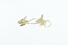 Load image into Gallery viewer, 10K Ford Mustang Symbol Horse Sports Car Earrings Yellow Gold