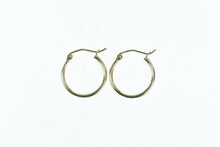 Load image into Gallery viewer, 10K 17.7mm Vintage Classic Simple Hoop Earrings Yellow Gold