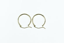Load image into Gallery viewer, 10K 17.7mm Vintage Classic Simple Hoop Earrings Yellow Gold