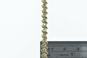 10K 1.75 Ctw Brown Diamond Vintage Tennis Bracelet 7" Yellow Gold