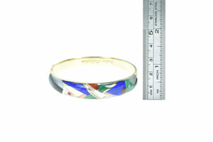 14K Asch Grossbardt Diamond Geometric Bracelet 7" Yellow Gold