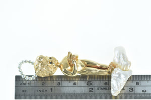 14K William Ruser Sabbath Child Cherub Pin/Brooch Yellow Gold