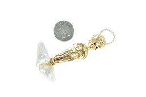 14K William Ruser Sabbath Child Cherub Pin/Brooch Yellow Gold