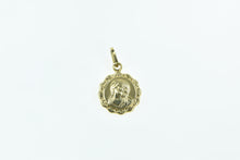 Load image into Gallery viewer, 18K Puffy Catholic Jesus Christian Faith Charm/Pendant Yellow Gold