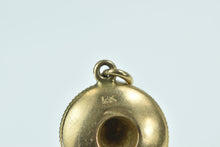 Load image into Gallery viewer, 18K 3D Sombrero Traditional Mexican Hat Charm/Pendant Yellow Gold
