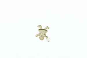 14K Little Girl Mom Mother's Day Daughter Charm/Pendant Yellow Gold