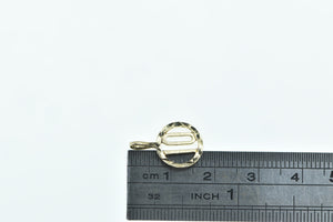 14K 10 Number Ten Vintage Round Charm/Pendant Yellow Gold